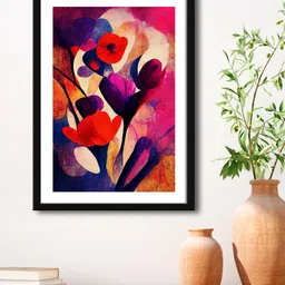 999Store Pink & Black Printed Framed Wall Art-24