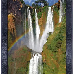 PnF Black & Green Wooden Floral and Botanical Wall Painting-image-60