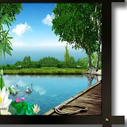 PnF Blue & Green Wooden Wall Art-image-97