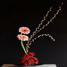 PnF Black & Red Wooden & Paper Floral and Botanical Wall Art-image-83