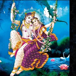PnF Black & Blue Religious Wall Painting-image-72