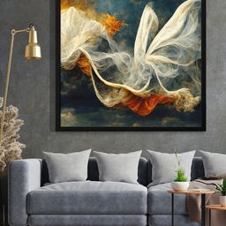 999Store Black & White Abstract Painted Framed Wall Art-15