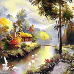 PnF Black & Green Wooden Painting Wall Art-image-54