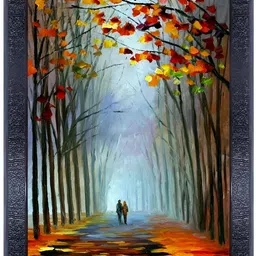 PnF Black & Green Floral and Botanical Wooden Paintings Wall Art-image-34
