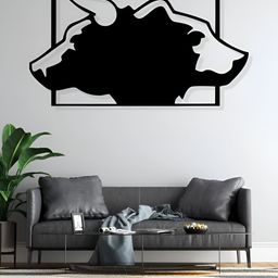 ARTROOMS Black Bull & Bear Metal Wall Decor-picture-23