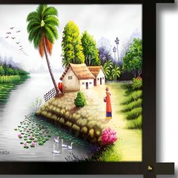 PnF White & Green Wooden Floral and Botanical Wall Art-image-67