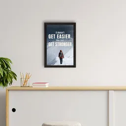eCraftIndia Multicoloured Motivational Quotes Printed UV Framed Wall Art-image-64