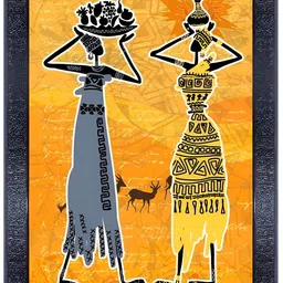 PnF Black & Orange Wooden & Paper Abstract Wall Art-image-90