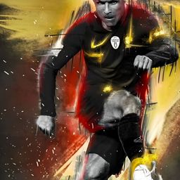 Wallpics Red & Yellow Printed High Quality Fully Waterproof Sticker Poster-6