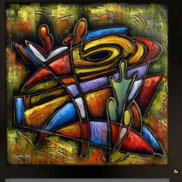 PnF Green & Blue Wooden Paintings Wall Art-picture-43