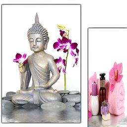 PnF White & Grey 3 Pieces Religious Wall Arts-19