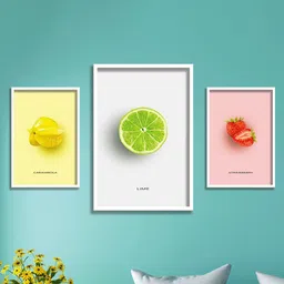 SAF White 3 Pieces Painting Wall Arts-image-14