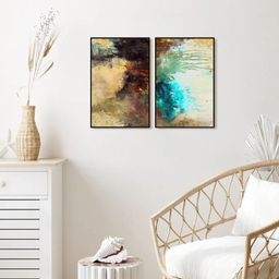 999Store Set Of 2 Abstract Painting Wall Art-23