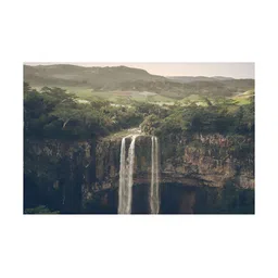 Inephos Green And Blue Printed Canvas Wall Art-image-98
