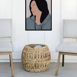 AbhiKalpya Art Studio-Get a vibe White & Grey Wooden Wall Painting-image-46