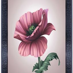 PnF Black & Pink Wooden Floral Painting Wall Art-picture-44