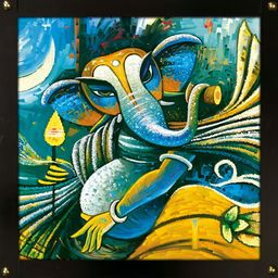 PnF Black & Blue Wooden Religious Wall Art-picture-10