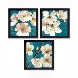 PnF Black & Green 3 Pieces Floral And Botanical Wall Arts-image-61