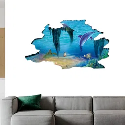 British Terminal White & Blue Abstract Wall Poster-image-93