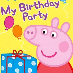 British Terminal Yellow & Pink Peppa Pig Printed Waterproof Sticker Wall Poster-image-93
