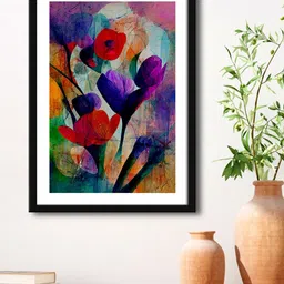 999Store Purple & Black Painting Framed Wall Art-image-37