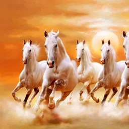 Wallpics Orange & White Birds & Animals Printed Water Proof Wall Poster-8