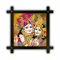 PnF Beige & White Wooden Religious Painting Wall Art-image-12