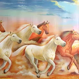 Wallpics White & Blue Birds and Animals Wall Poster-image-11