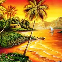 PnF Black & Yellow Wooden Floral and Botanical Wall Art-image-96