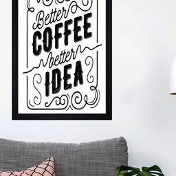 Gallery99 White & Black Typography Printed Framed Wall Art-image-53