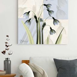 Art Street Grey & Blue Floral Printed Wall Art-image-74