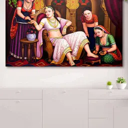 SAF Red & Brown Painting Canvas Wall Art-image-31