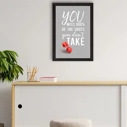 eCraftIndia Grey Motivational Quote Wall Art-image-64