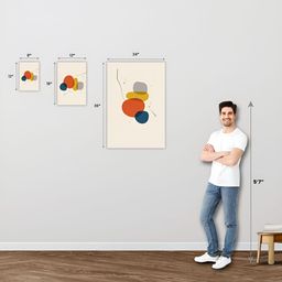 Inephos Brown And Rust Printed Wall Art image 3