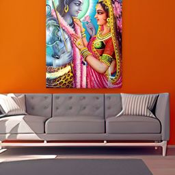 British Terminal Blue & Pink 1 Piece Paper Religious Wall Paintings-image-72