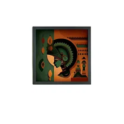 SOWPEACE Green & Rust Canvas Abstract Wall Art image 5
