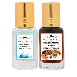 Menjewell Set of 2 Aqua Fresh & Shahi Darbar Attars-8