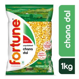 Fortune Chana dal, 1 kg, Unpolished and Sortex cleaned image 2