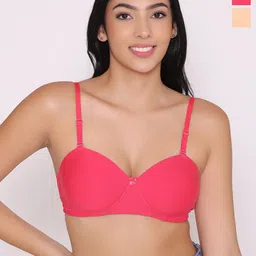 INKURV Pack Of 2 Medium Coverage Underwired Lightly Padded Bra-picture-38
