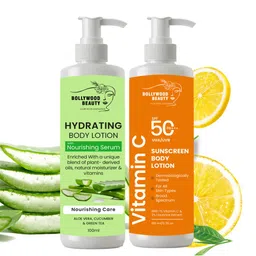 BOLLYWOOD BEAUTY Set Of 2 Aloe Vera & Vitamin C with SPF 50++ Body Lotion -100ml Each-image-42