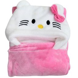 OyO Baby Pink Cartoon Characters Fleece Mild Winter Single Bed Blanket-image-29