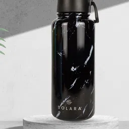 Solara Stainless Steel Vacuum Insulated Water Bottle, Black Marble- 1000ML-28
