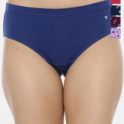 BLOSSOM Pack Of 5 Assorted Floral Printed Mid-Rise Hipster Briefs-23
