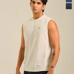 EAZY Pack Of 3 Round Neck Dry-Fit Tank Vests-picture-41