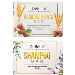 DeBelle Set Of Handmade Natural Soap Bar & Handmade Shampoo Bar - 100g Each-image-60