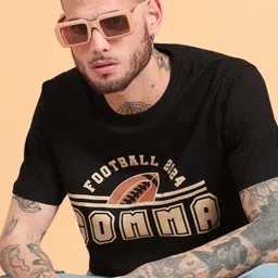 Mast & Harbour Men Typography Printed Drop-Shoulder Sleeves Bio Finish Raw Edge T-shirt-picture-6