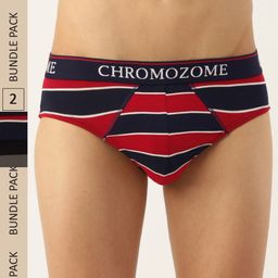 Chromozome Men Pack of 2 Ultra Premium Micro Modal Striped Briefs 8902733642460-image-34