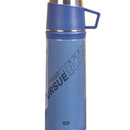 YK Blue Typography Printed Stainless Steel Insulated Water Bottle- 400m-image-41