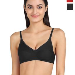 samvar Women Cotton Black,Pink,Maroon Non Padded Non-Wired Lingerie Bra Sport wear Gym Crop Tank Top-picture-23