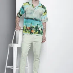 The Indian Garage Co Opaque Printed Casual Shirt-picture-39